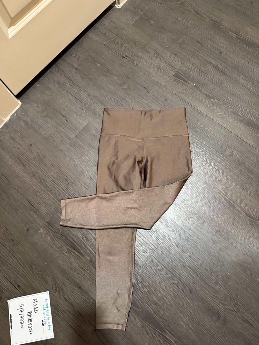 Athleta Metallic High-Waist Leggings